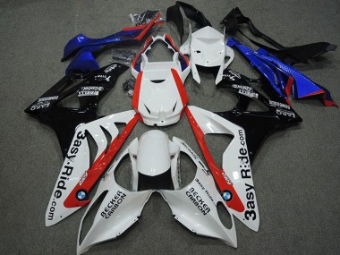 2009-2014 BMW S1000RR Motorcycle Fairings - White Red Blue Glossy Black Becker Carbon UK Manufacturers