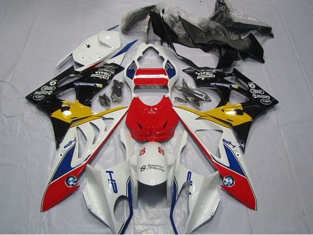2009-2014 BMW S1000RR Motorcycle Fairings - White Red Yellow Blue Black HP Castrol UK Manufacturers