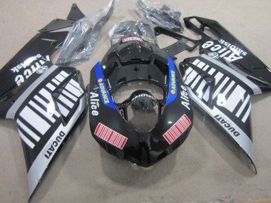 2007-2014 Ducati 848 1098 1198 Motorcycle Fairings - Silver Red Blue Glossy Black Alice UK Manufacturers