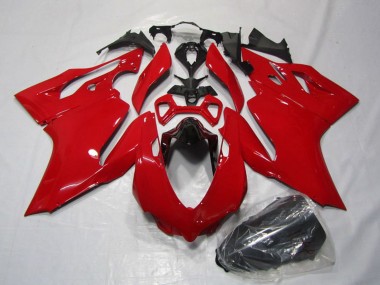 2011-2014 Ducati 1199 Motorcycle Fairings Kits - Red UK Manufacturers