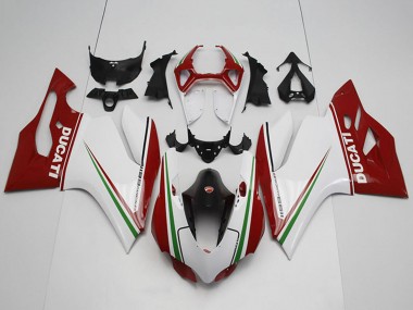 2011-2014 Ducati 1199 Bike Fairings - White Red Black Green UK Manufacturers