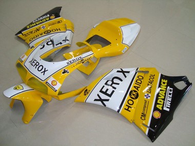 1993-2005 Ducati 748 916 996 996S Motorcycle Fairings - White Yellow Glossy Black Xerox UK Manufacturers