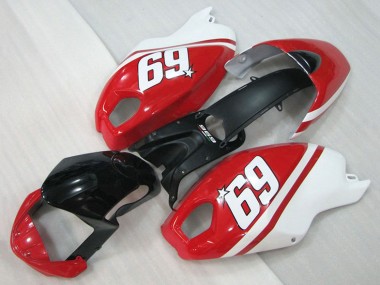 2008-2012 Ducati Monster 696 Motorcycle Fairings - White Red Glossy Black 69 UK Manufacturers