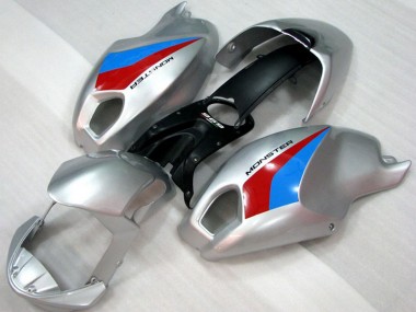 2008-2012 Ducati Monster 696 Motorcycle Fairings - Silver Blue Red UK Manufacturers