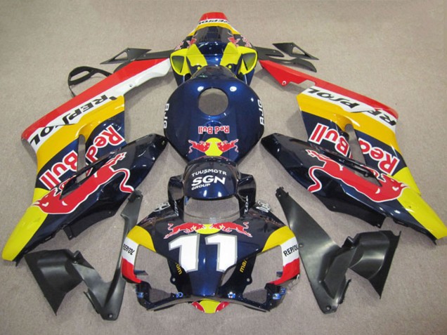 2004-2005 Honda CBR1000RR Motorcycle Fairings - Yellow Blue White Red Bull Repsol 11 UK Manufacturers