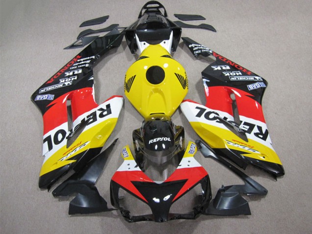 2004-2005 Honda CBR1000RR Motorcycle Fairing - Yellow White Red Glossy Black Repsol UK Manufacturers