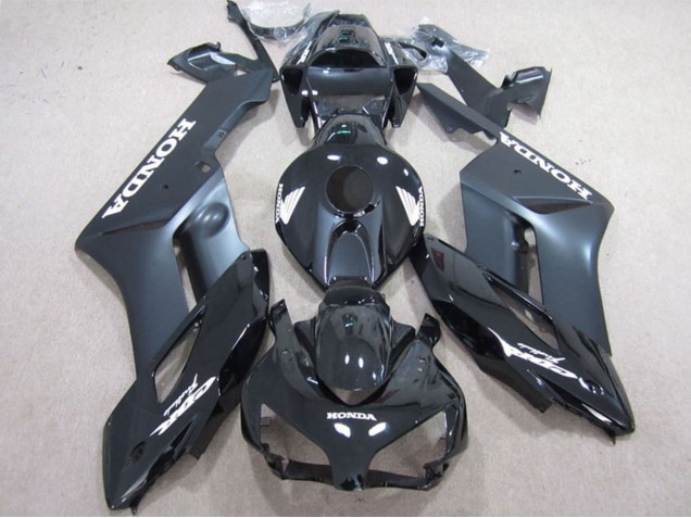 2004-2005 Honda CBR1000RR Motorcycle Fairings - Glossy Black Matte Black White Decals UK Manufacturers