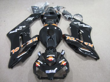 2004-2005 Honda CBR1000RR Motorcycle Fairings - Glossy Black Orange Repsol UK Manufacturers