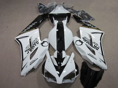2004-2005 Honda CBR1000RR Motorcycle Fairings - White Glossy Black Pramac UK Manufacturers