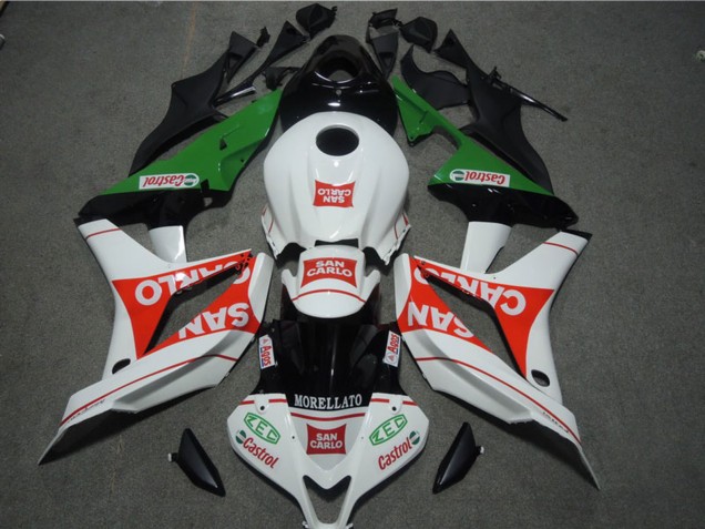 2004-2005 Honda CBR1000RR Motorcycle Fairings - White Red Green Glossy Black San Carlo Castrol UK Manufacturers
