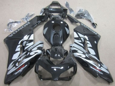 2004-2005 Honda CBR1000RR Motorcycle Fairings - Glossy Black Silver UK Manufacturers