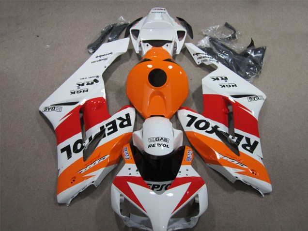 2004-2005 Honda CBR1000RR Motorcycle Fairings - White Orange Red Black Repsol UK Manufacturers