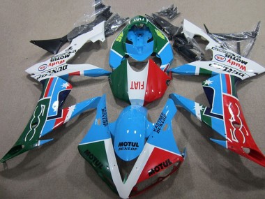 2004-2005 Honda CBR1000RR Motorcycle Fairings - White Blue Red Green Motul UK Manufacturers