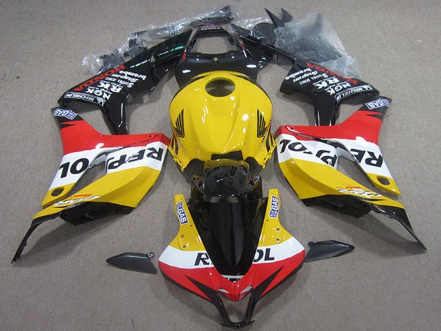 2004-2005 Honda CBR1000RR Motorcycle Fairings - Yellow White Red Glossy Black Repsol UK Manufacturers