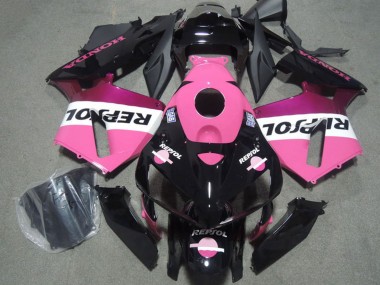 2004-2005 Honda CBR1000RR Motorcycle Fairings - Pink White Glossy Black Repsol UK Manufacturers