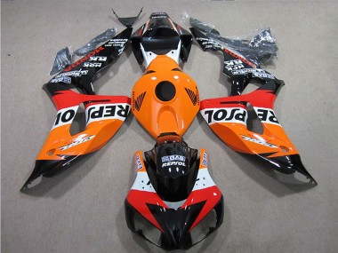 2006-2007 Honda CBR1000RR Motorcycle Fairings Kits - Orange White Red Glossy Black Repsol UK Manufacturers