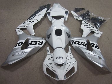 2006-2007 Honda CBR1000RR Motorcycle Fairing - White Silver Black Repsol UK Manufacturers