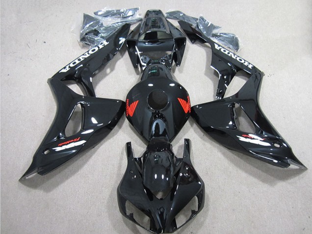 2006-2007 Honda CBR1000RR Motorcycle Fairings - Glossy Black Red UK Manufacturers