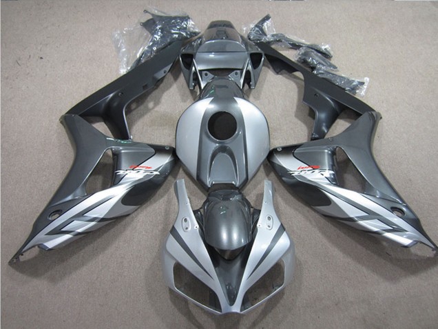 2006-2007 Honda CBR1000RR Motorcycle Fairings - Silver Grey Matte Black Fireblade UK Manufacturers