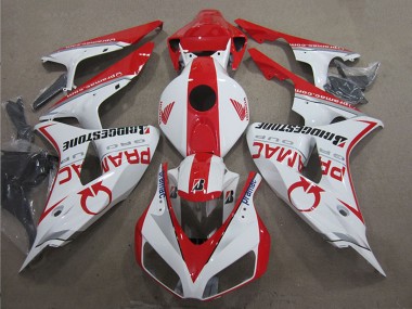 2006-2007 Honda CBR1000RR Motorcycle Fairings - White Red Pramac Bridgestone UK Manufacturers