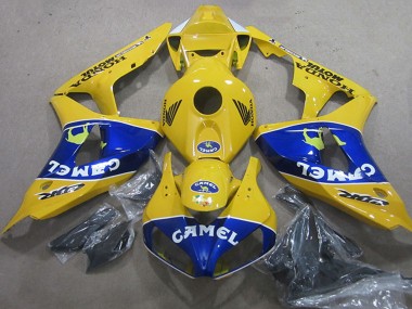 2006-2007 Honda CBR1000RR Motorcycle Fairings - Yellow Blue Camel UK Manufacturers