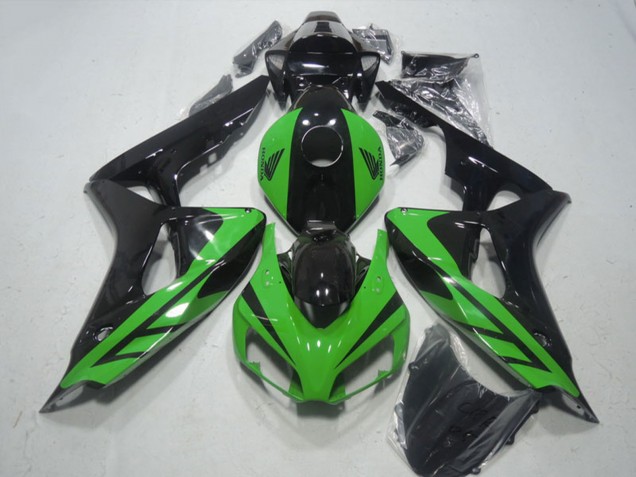 2006-2007 Honda CBR1000RR Motorcycle Fairing - Green Glossy Black UK Manufacturers