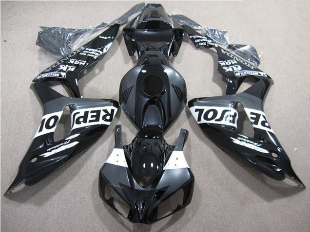 2006-2007 Honda CBR1000RR Motorcycle Fairings - Glossy Black Grey White Repsol UK Manufacturers