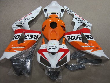 2006-2007 Honda CBR1000RR Motorcycle Fairings - White Orange Red Black Repsol UK Manufacturers