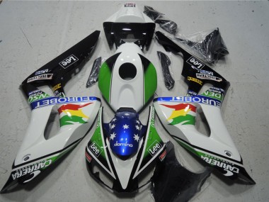 2006-2007 Honda CBR1000RR Motorcycle Fairings - White Green Red Yellow Blue Glossy Black Carrera EuroBet Lee UK Manufacturers