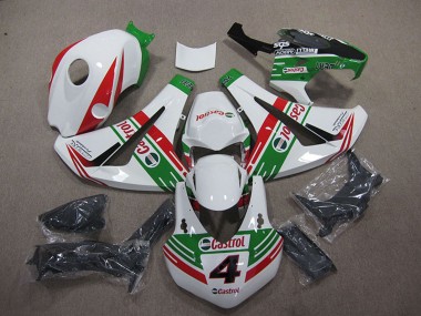 2008-2011 Honda CBR1000RR Motorcycle Fairings - White Red Green Castrol 4 UK Manufacturers