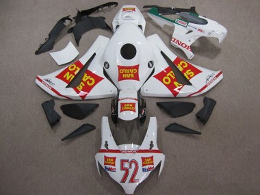2008-2011 Honda CBR1000RR Motorcycle Fairings - White Red Yellow San Carlo 52 UK Manufacturers