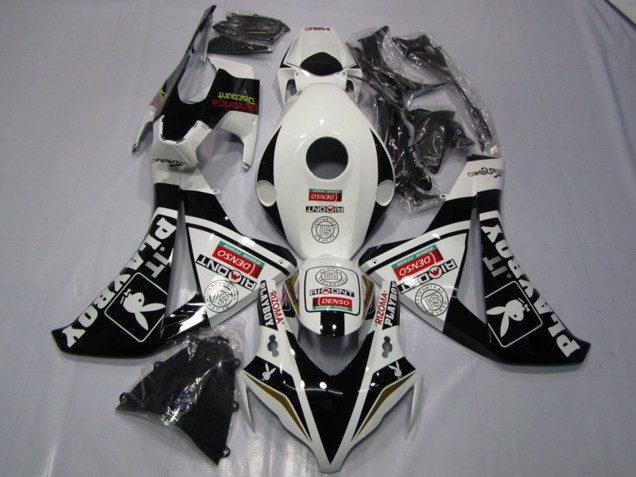 2008-2011 Honda CBR1000RR Motorcycle Fairings - White Glossy Black DENSO Playboy UK Manufacturers