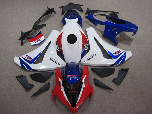 2008-2011 Honda CBR1000RR Motorcycle Fairings Kits - White Red Blue HRC UK Manufacturers