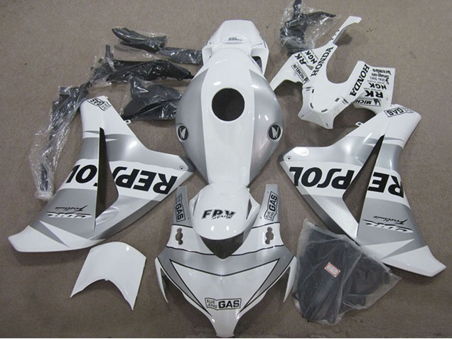 2008-2011 Honda CBR1000RR Motorcycle Fairing - White Silver Black Repsol UK Manufacturers