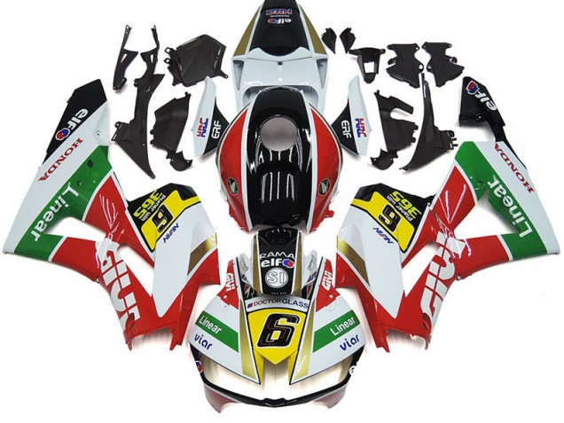 2012-2016 Honda CBR1000RR Motorcycle Fairings - White Red Yellow Green Linear Viar 6 UK Manufacturers