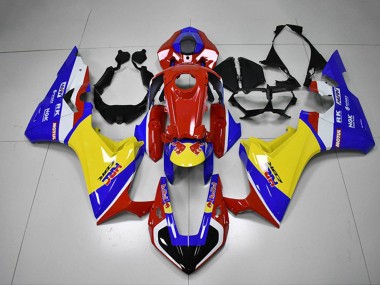 2017-2023 Honda CBR1000RR Motorcycle Fairing - White Red Blue Yellow HRC UK Manufacturers