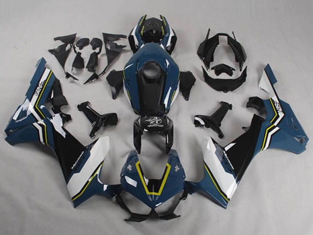 2017-2023 Honda CBR1000RR Motorcycle Fairings - Blue White Yellow Glossy Black Shocker UK Manufacturers