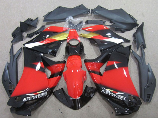 2011-2016 Honda CBR125R Motorcycle Fairings - Red Gold Glossy Black UK Manufacturers