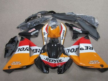2011-2016 Honda CBR125R Motorcycle Fairings - Orange White Red Glossy Black Repsol UK Manufacturers