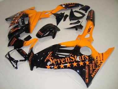1995-1996 Honda CBR600 F3 Motorcycle Fairings - Orange Glossy Black SevenStars UK Manufacturers