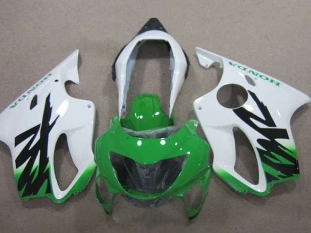 1999-2000 Honda CBR600 F4 Motorcycle Fairings - White Green UK Manufacturers