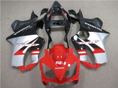 2001-2003 Honda CBR600 F4i Motorcycle Fairings - Silver Red Glossy Black UK Manufacturers