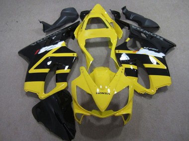 2001-2003 Honda CBR600 F4i Motorcycle Fairing Kits - Yellow Glossy Black UK Manufacturers