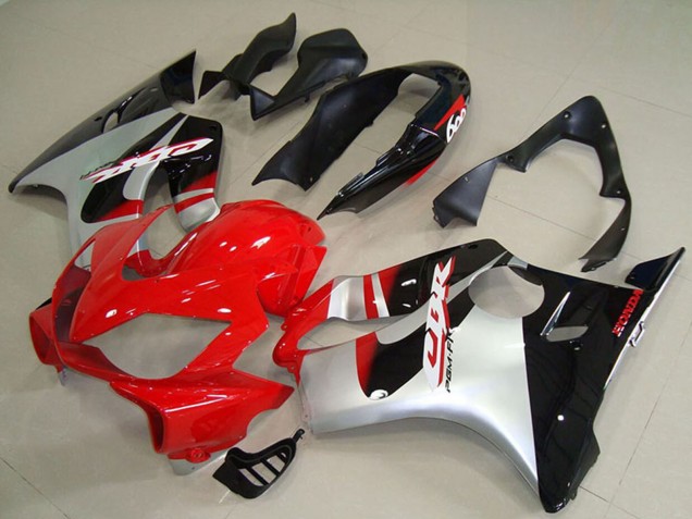 2004-2007 Honda CBR600 F4i Abs Motorcycle Fairings - Silver Red Glossy Black UK Manufacturers