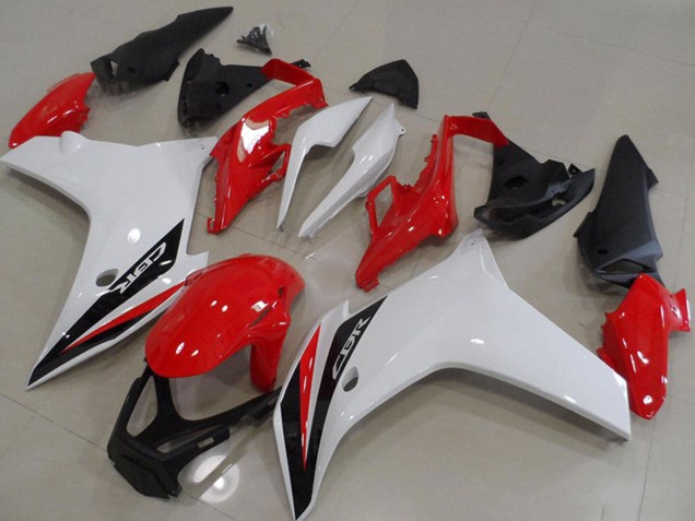 2011-2013 Honda CBR600F Motorcycle Fairings - White Red Glossy Black UK Manufacturers