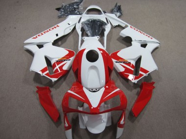 2003-2004 Honda CBR600RR Motorcycle Fairings - White Red UK Manufacturers