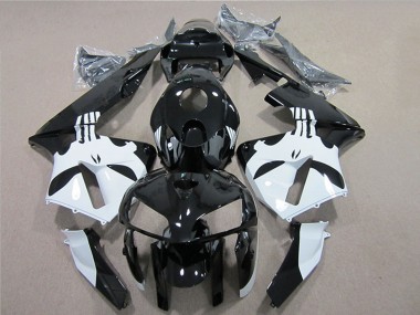 2005-2006 Honda CBR600RR Motorcycle Fairing - Glossy Black White UK Manufacturers
