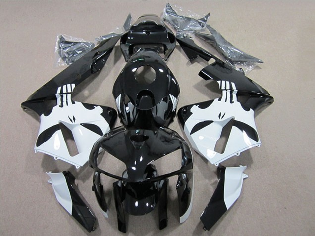 2005-2006 Honda CBR600RR Motorcycle Fairing - Glossy Black White UK Manufacturers