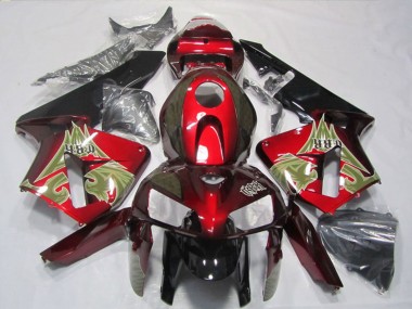 2005-2006 Honda CBR600RR Motorcycle Fairing - Black Red UK Manufacturers
