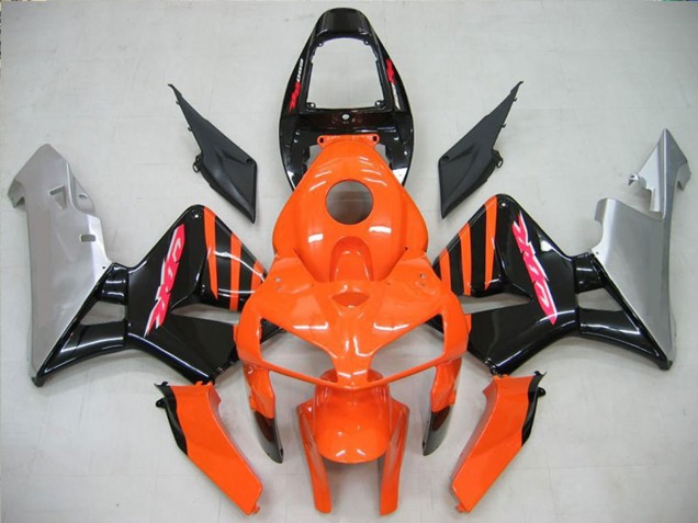 2005-2006 Honda CBR600RR Motorcycle Fairing - Orange Black Silver UK Manufacturers